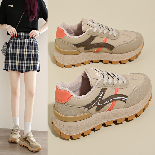 Zapatos Dama Casual Plataforma Modo Blanco Moda Correr