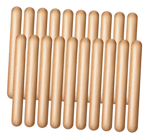 20x Juguete De Palo De Instrumento De Percusión De Madera