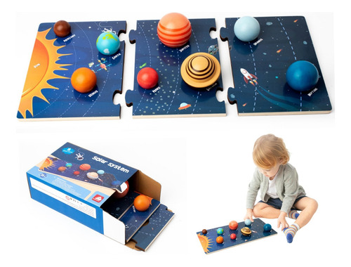 Juguetes Educativos De Madera Para El Espacio Planetario