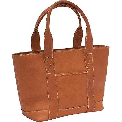 Bolso Tote De Cuero Con Doble Correa