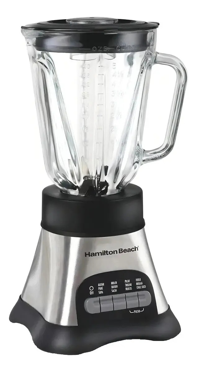 Licuadora Hamilton Beach 58160-mx 1.25 L Jarra De Vidrio Color Negro