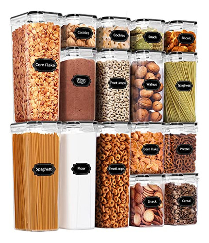 Praki Airtight Food Storage Container Set, 16 Pcs Bpa X7kt4