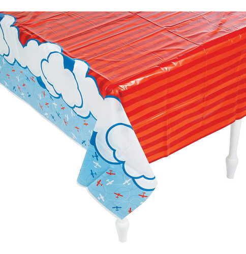 Fun Express Up & Away - Mantel De Plástico Para Avión, Sumin