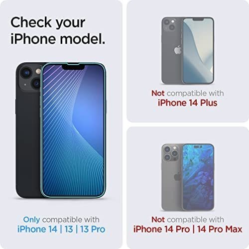 Imagen 2 de 7 de Vidrio Templado Sensor Spigen Para iPhone 14/13/13 Pro - X2u