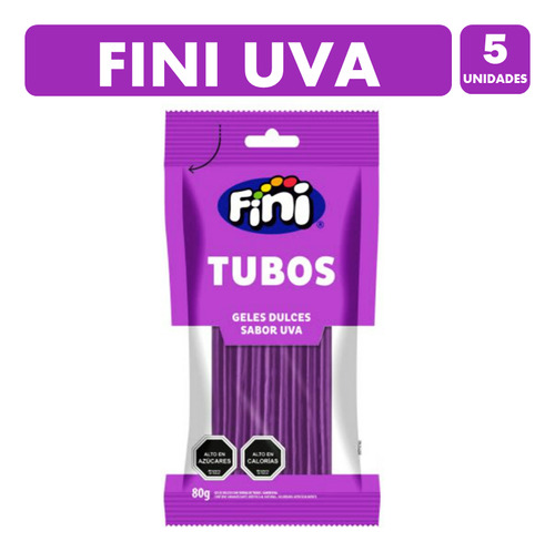 Fini De Uva - Tubo Morado (pack Con 5 Unidades)