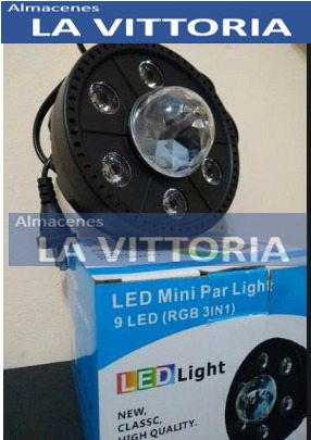 Imagen 1 de 4 de Potente Foco Giratorio Con Luces Led