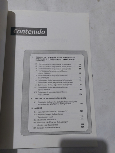 Libro Examen Admisión Uni 2000-2 Ocad (Usado)