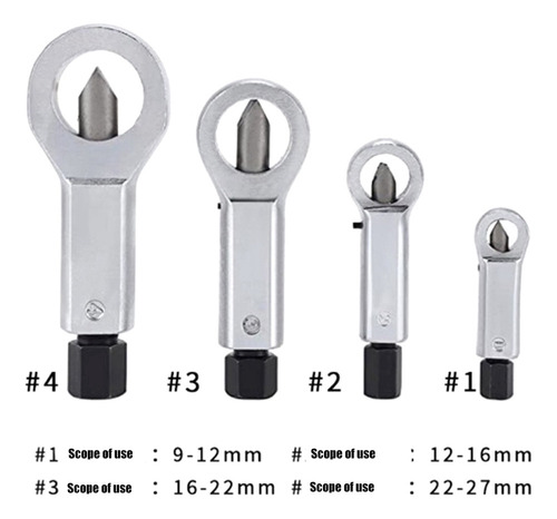 Juego De Herramientas Para Romper Tuercas Oxidadas De 9-27 M