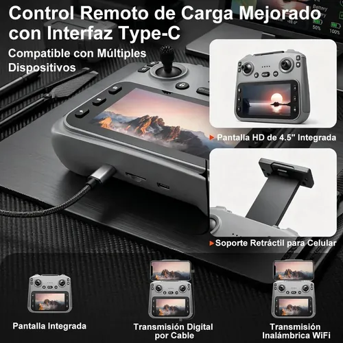Drone con cámara 4K RC Quadcopter para adultos, transmisión de video de Drone con cámara 4K RC Quadcopter para adultos, transmisión de video de