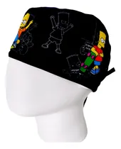 Comprar Gorro Quirúrgico Antifluido + Lanyard Bart Simpson Negro