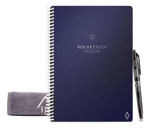 Cuaderno Inteligente Rocketbook Fusion Ejecutivo Color Azul