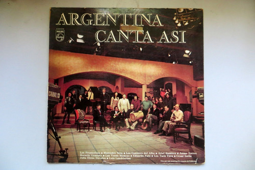 Argentina Canta Así Vinilo Lp Philips 6347072