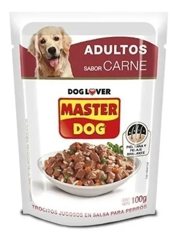 Sachet Máster Dog Adulto Carne 100grs X 1uds