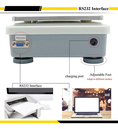 Báscula Digital Electrónica Alta Precisión 0.01g/5000g, 110v
