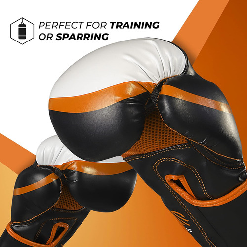 Guantes De Boxeo Sanabul 14 Oz Black/orange