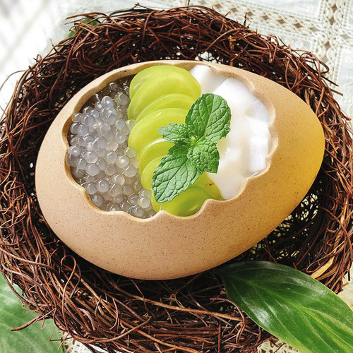 Modern Simple Ceramic Crafts Personality Dessert Bowl Egg Sh