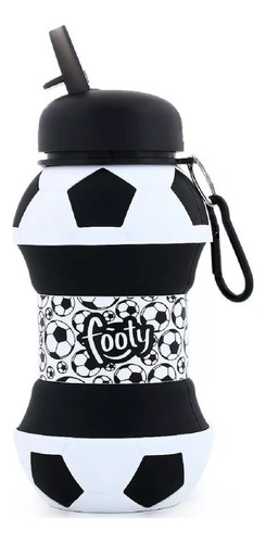 Footy Botella De Silicona Plegable Con Pico Vaso Escolar