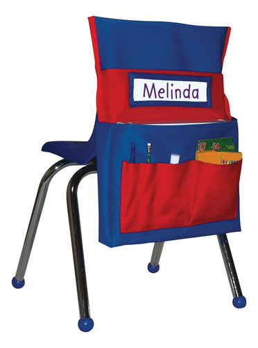 Tabla Con Bolsillos Para Niños, Respaldo Silla, Azul