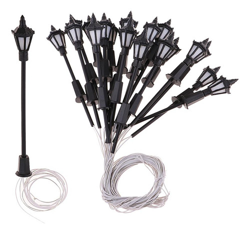 Ferrocarril Modelo Led Farola Lámparas 100 Piezas 1:150