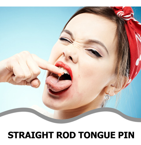 5 Pendientes Para Piercing En La Lengua: Acero Inoxidable, 2
