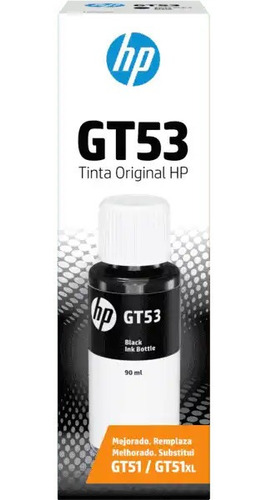 Botella De Tinta  Hp Gt53 Negro (ink Tank 115/ 315/4