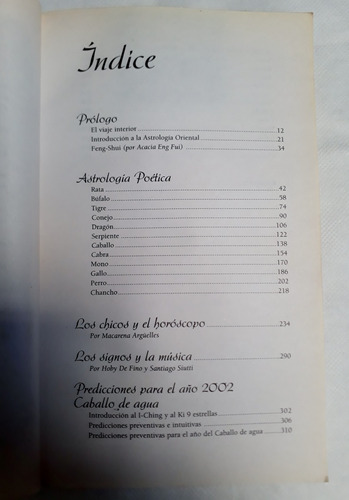 Horóscopo Chino Basado En El I - Ching Ludovica Squirru 2002 (Usado)