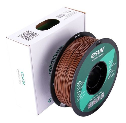 Filamento 3D PLA+ Esun de 1.75mm y 1kg brown