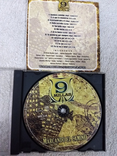 Cd 9 Millas Cumbia Onda Marilyn La Base Pala Bajo Palabra (Usado)