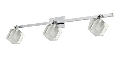Imagen 4 de 10 de Lampara Aplique Pared Moderna 3 Luces G9 Led Cromo