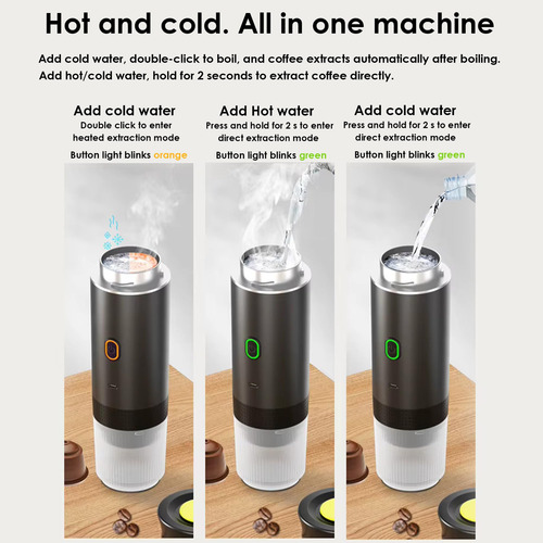 Cafetera Eléctrica Portátil Para Café Expreso Máquina Autoca