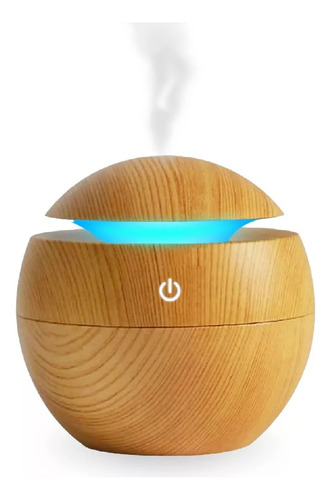 Humidificador Aromatizador De Aire Vaporizador Difusor Led Color Marrón claro