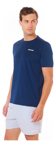 Remera Hombre Tenis Padel Babolat Viper Il Azul Marino