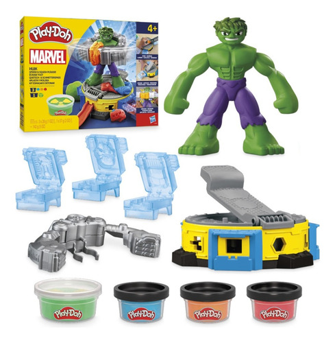 New Play-doh Hulk Aplasta Y Moldea - Hasbro