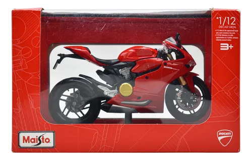Maisto Ducati 1098S – Modelo A Escala 1:18, Réplica Detallada En Rojo, Con Soporte Y Neumáticos De Goma