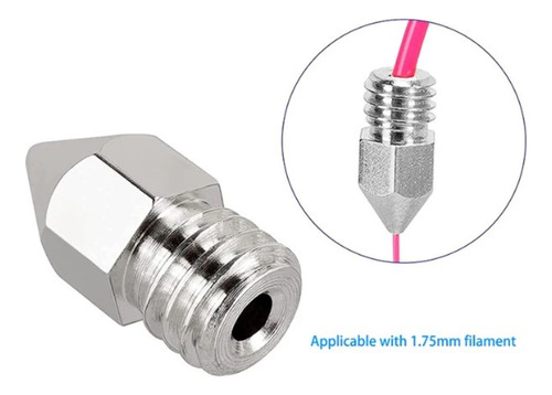 Nozzle 0.6mm Pico Acero Inoxidable Mk8 Ender *capas3d*