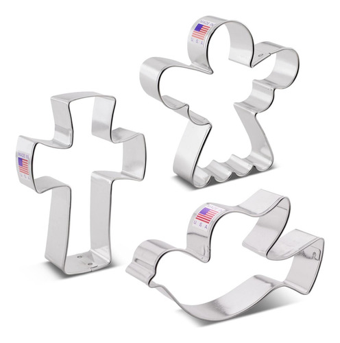Cortadores De Galletas De Navidad Religiosas 3-pc Set En