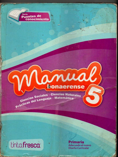 Manual 5 Bonaerense Puentes De Conocimiento - Tinta Fresca