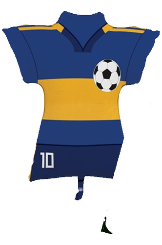 Globos Metalizada - Camiseta Boca - 24 Pulgadas