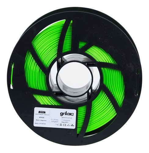 Filamento de seda Grilon3 1 kg Pla Silk 1,75 mm * 3 camadas* Cor verde