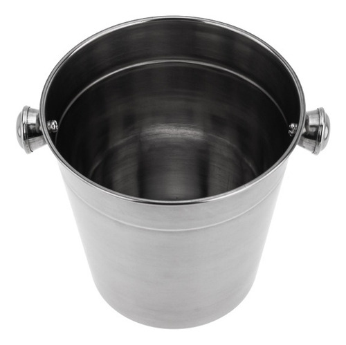 Kit Três Baldes Profissional Aço Inox Weck 4,6l 1,2l 900ml Cor Prateado Lisa