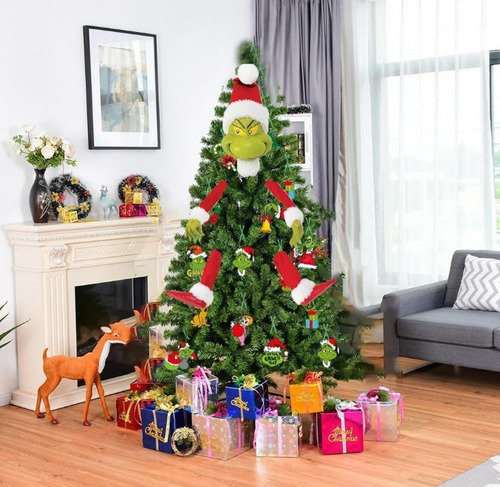 Y Enfeite De Árvore De Natal Grinch 5 Unidades / Conjunto