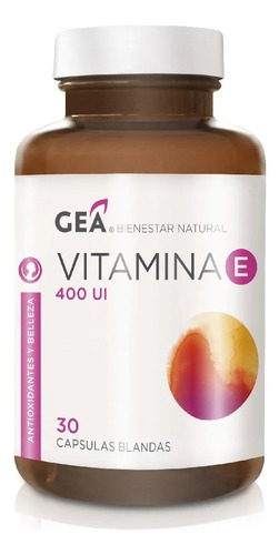 Gea Vitamina E 400 Ui 30 Cápsulas