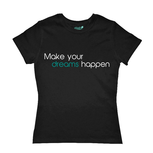 Playera Negra Mujer Dreams Ropa Varias Tallas Mc Oferta