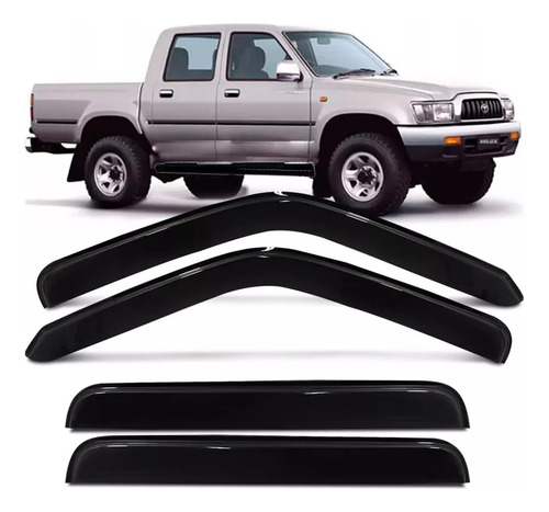 Toyota Hilux, Del  97 Al 2004  Deflector De Lluvia, Goteros