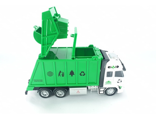 Carro De Basura Juguete Cabezote Metalico Juego Impulso Caja