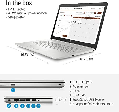 Laptop Hp 17 Notebook Core I5 32gb Ram 1tb Ssd