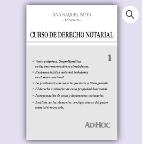 Curso De Derecho Notarial - Nuta, Ana R.