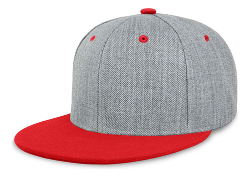 Chok.lids Dos Tonos Snapback Heather Grey Flat Bill Visor Me