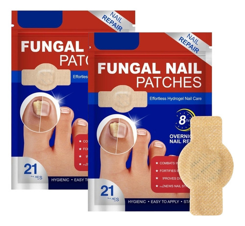Df Parches De Uñas Fúngicas, 42pcs De Tratamiento