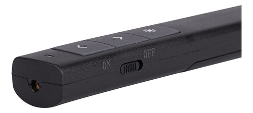 Presentador Apuntador Laser Inalambrico Techzone 30m Usb Color Negro